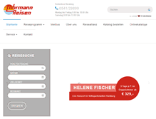 Tablet Screenshot of luehrmann-reisen.de